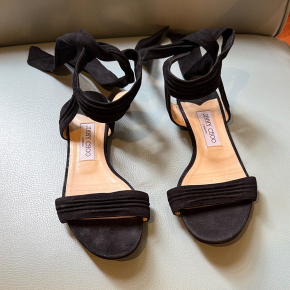 Jimmy Choo Black Strappy sandals - Picture 1 of 3